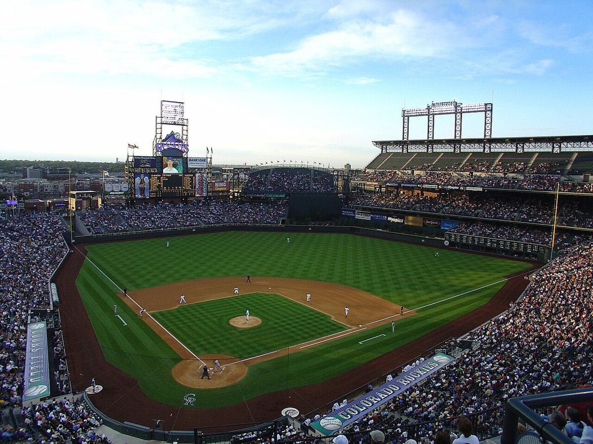 Coors Field on a bright morning