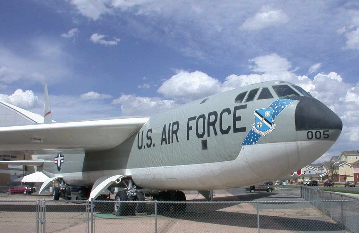 Wings Over the Rockies Air and Space Museum hangar with vintage aircraft on display
