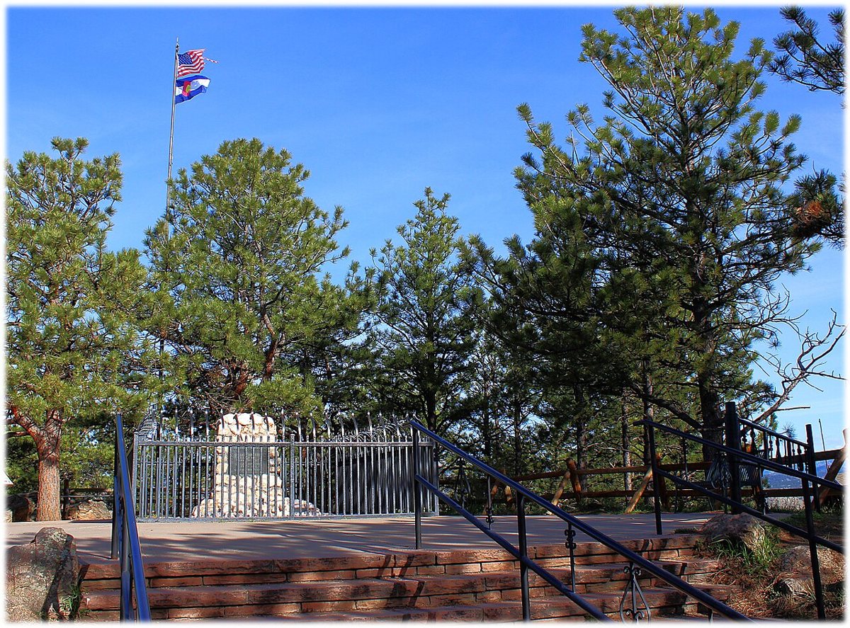 Buffalo Bill Museum and Grave overlook on Lookout Mountain above Golden Colorado
