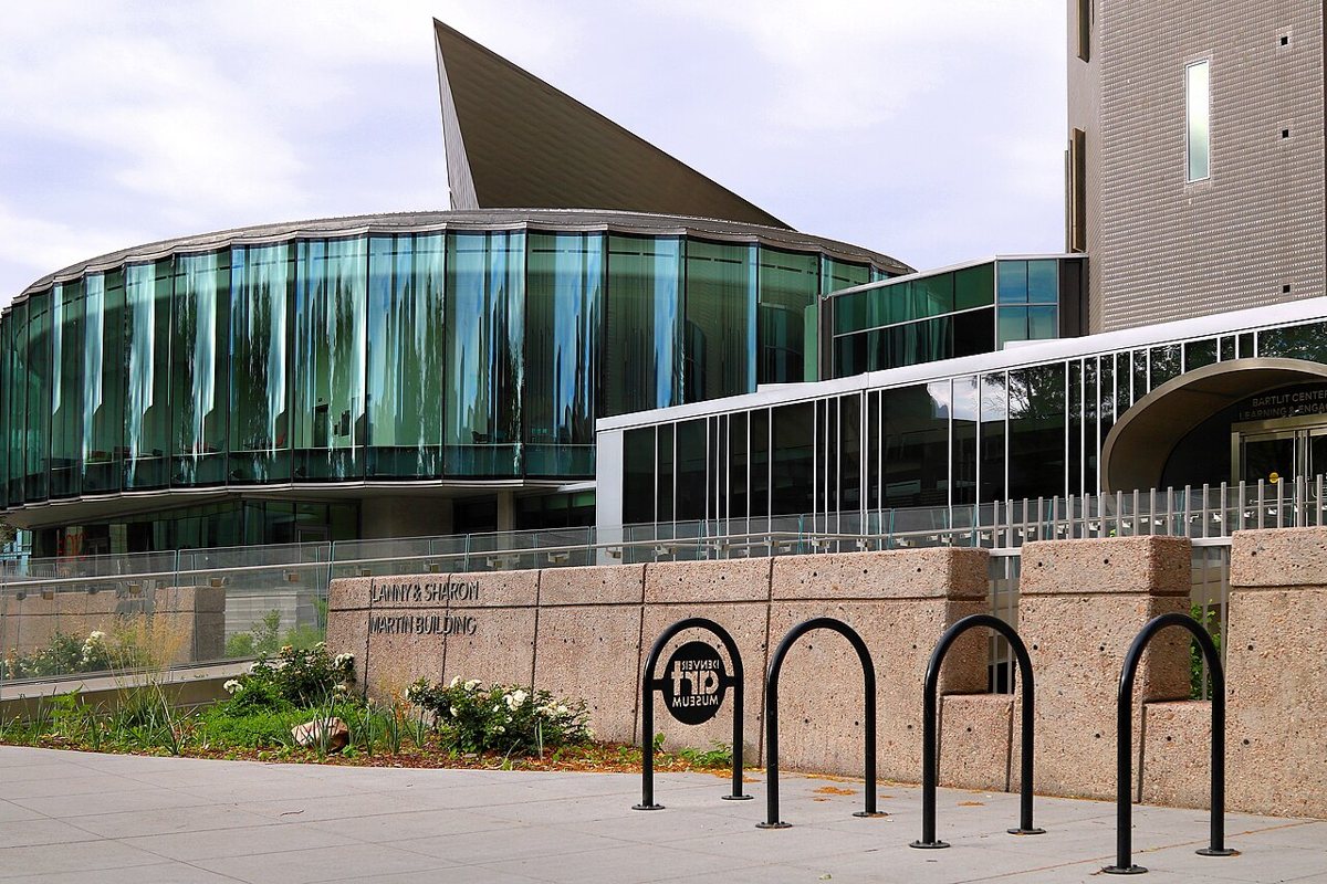 the angular titanium exterior of the Denver Art Museum
