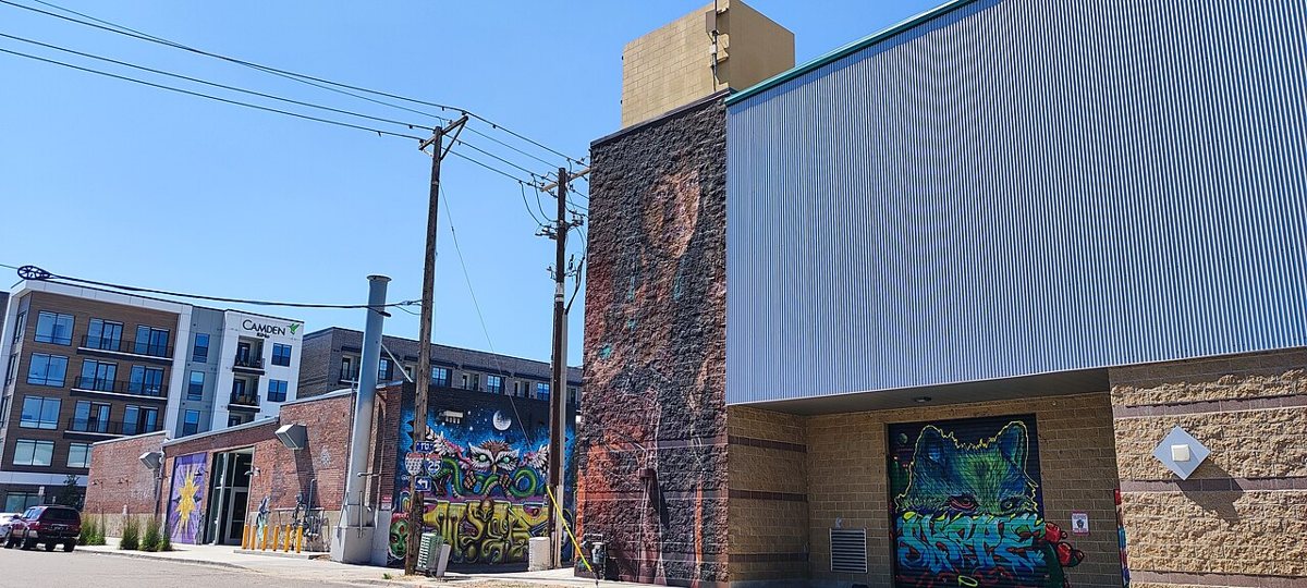 Street murals along the alleys of the RiNo Art District