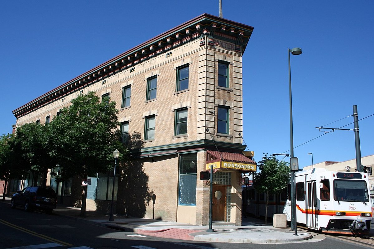 the historic Rossonian Hotel building on Welton Street